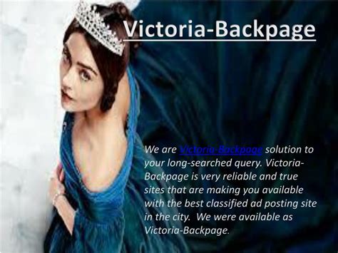 com, its a classified ads posting backpage alternative website. . Victoria backpage